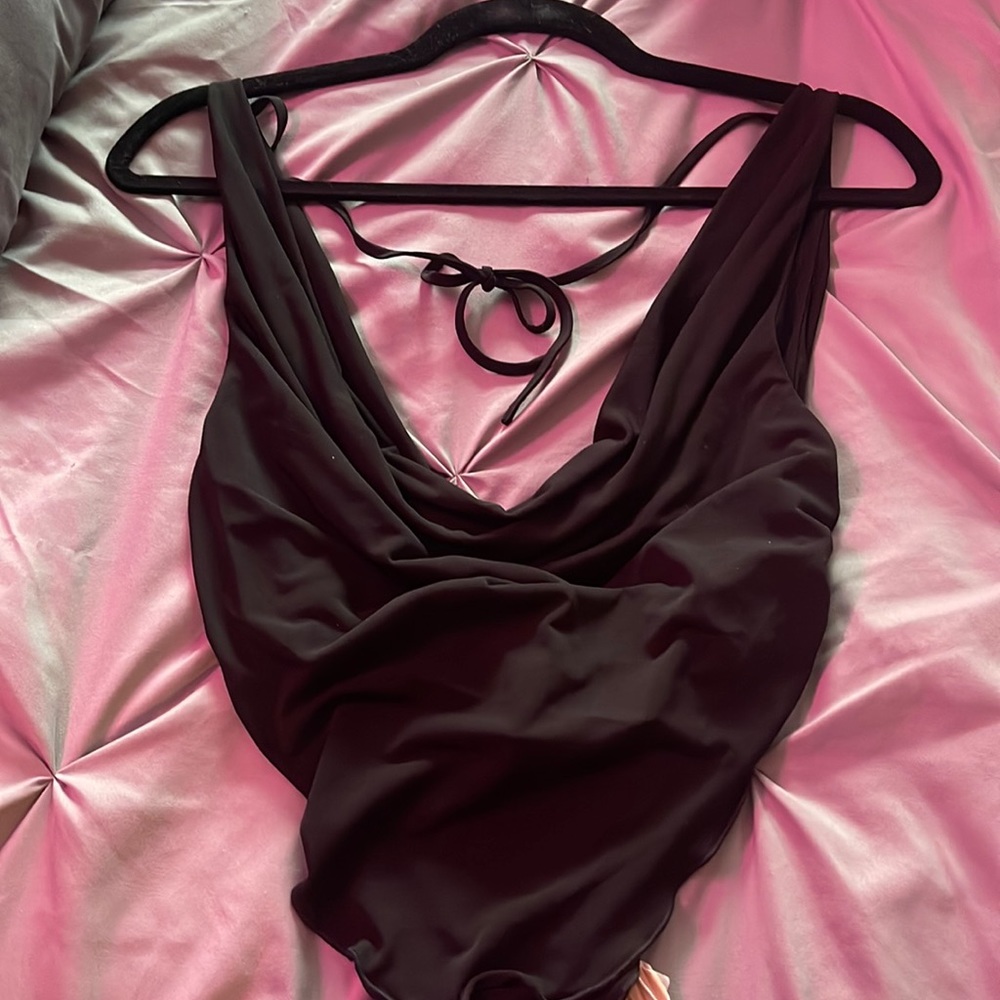 Brand new tiger mist cowel neck top